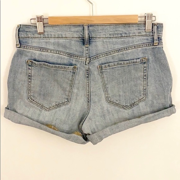 Old Navy Embroidered Faded Jean Denim Shorts - Picture 4 of 9